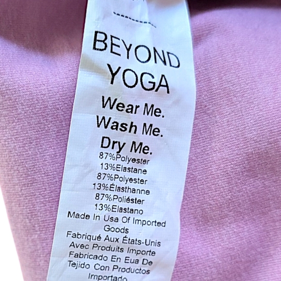 Beyond Yoga Spacedye Foldover Bootcut Pant in baby pink haze heather W's M NWT - Picture 12 of 12